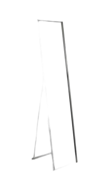 13.5" X 14.5" X 59" Brushed Steel  Floor Mirror