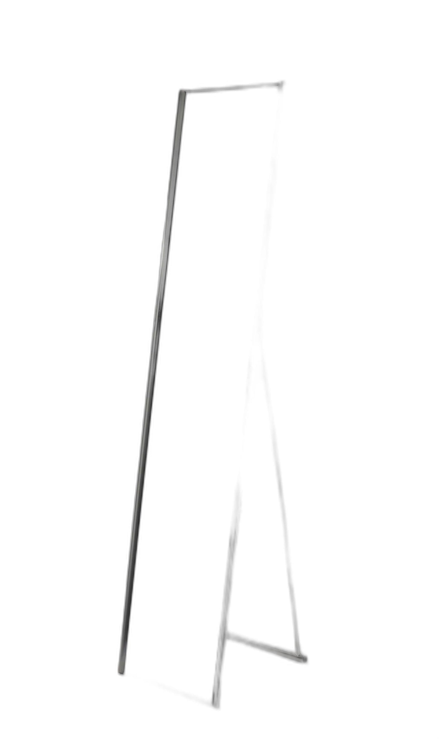 13.5" X 14.5" X 59" Brushed Steel  Floor Mirror