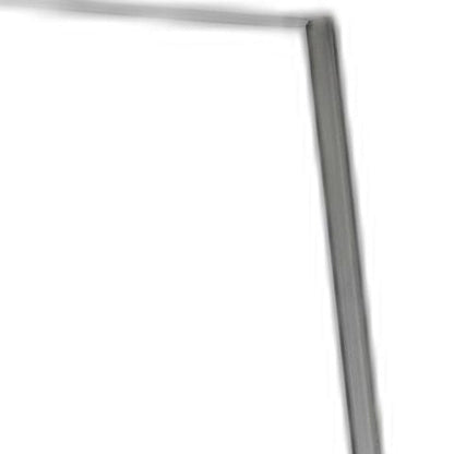 13.5" X 14.5" X 59" Brushed Steel  Floor Mirror