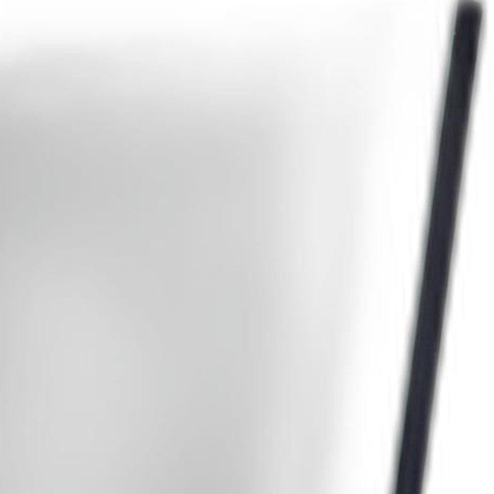 17" X 17" X 56.75" Black  Floor Mirror