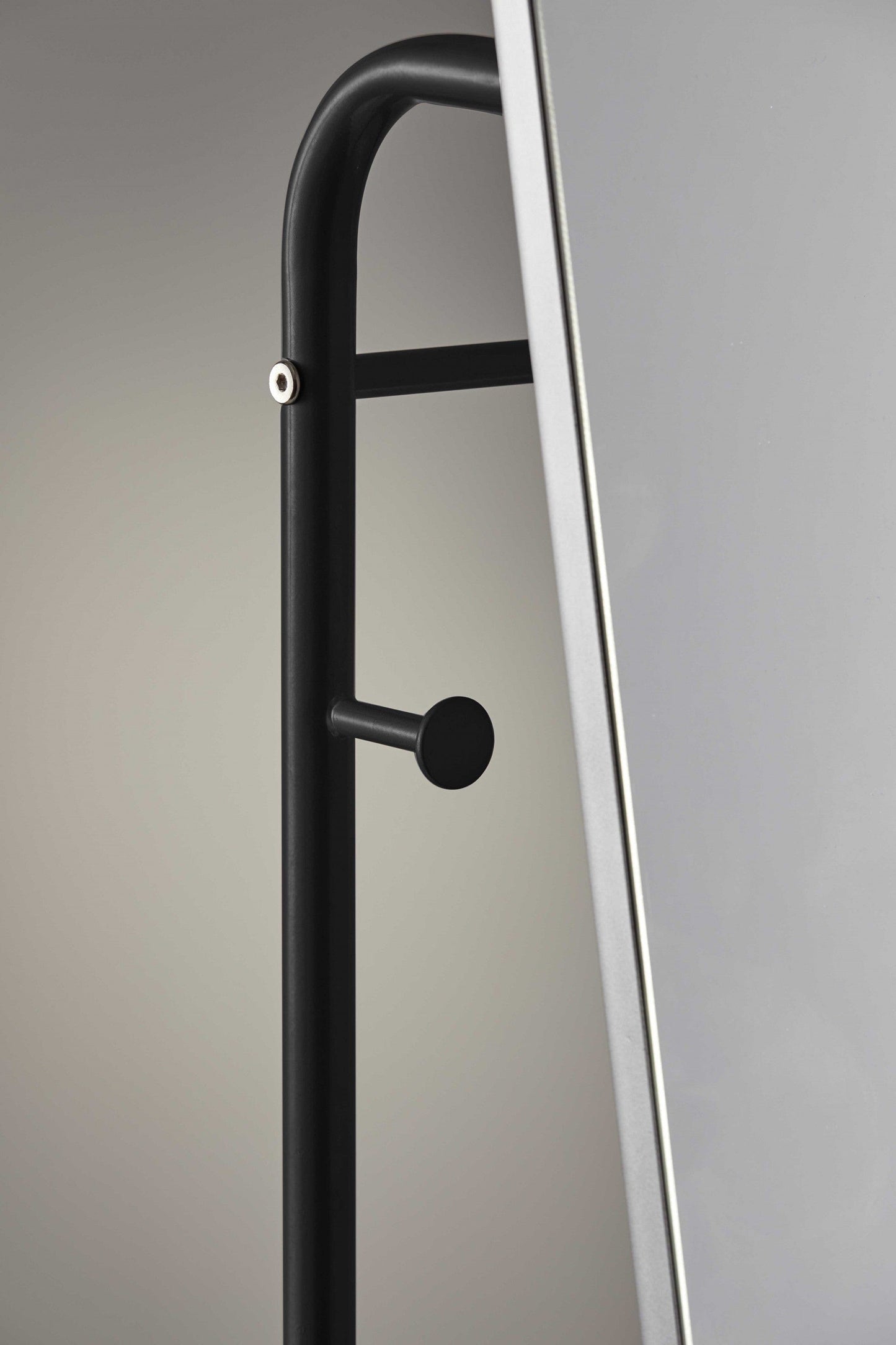 11.75" X 14.25" X 58" Black  Floor Mirror