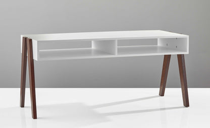Modern Retro Black And Walnut Finish Coffee Table