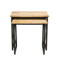 Updated Rustic Natural Geo Nesting End Tables Set Of 2