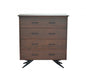 Brown Black Wood Metal Bedroom Chest