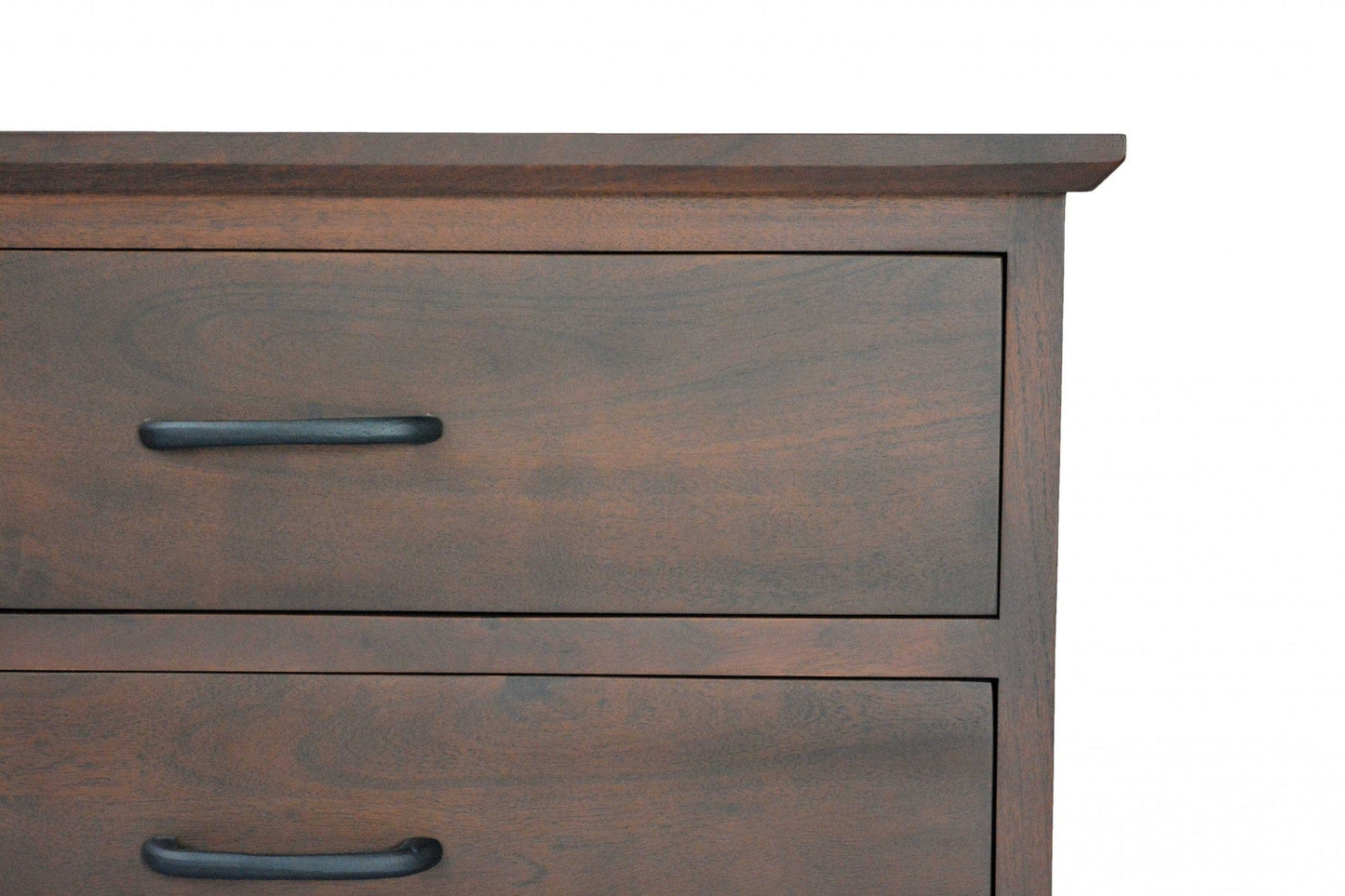 Brown And Black Wood Metal Bedroom Dresser