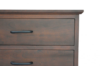 Brown And Black Wood Metal Bedroom Dresser