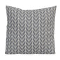18" X 18" Grey Geo Check Polyester Throw Pillow