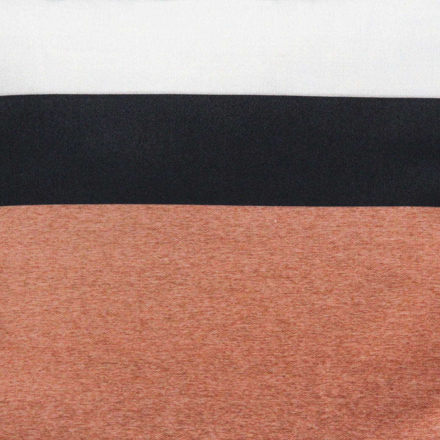 Light Coral And Black Color Block Square Pillow