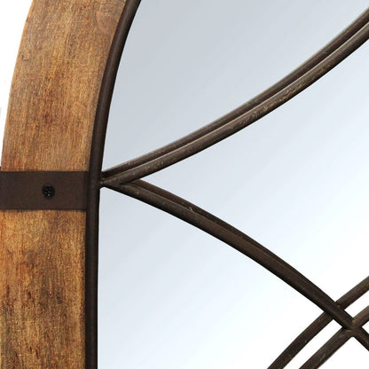 Cathedral Wood Framed Vintage Mirror