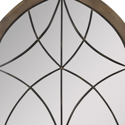 Cathedral Wood Framed Vintage Mirror