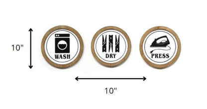 Wash Dry Press Wood Framed Wall Art