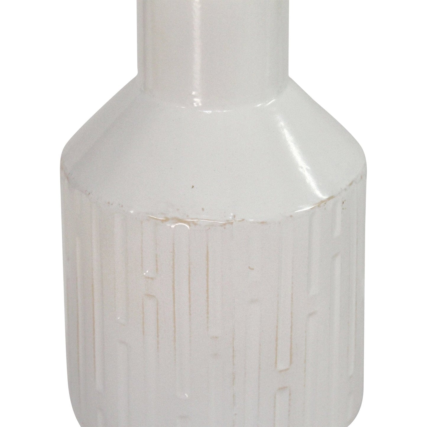 White Metal Mixed Set Of 2 Table Vases