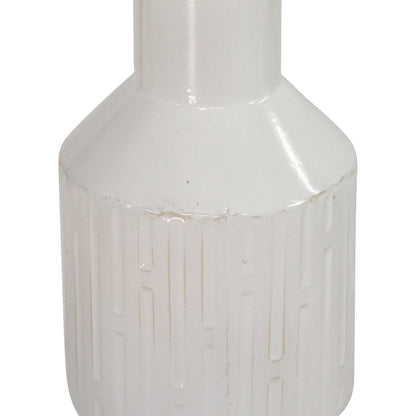 White Metal Mixed Set Of 2 Table Vases