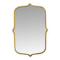 Antiqued Gold Scallop Framed Mirror