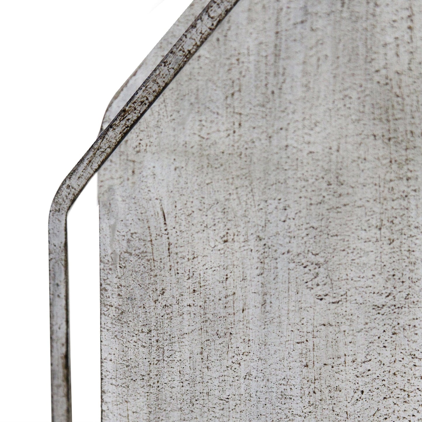 Set Of 2 Farmhouse Style Distressed Metal Candleholders