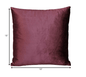 Majestic Purple Velvet 18 Square Pillow