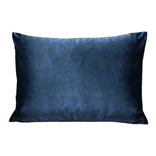 Royal Blue Velvet Lumbar Throw Pillow