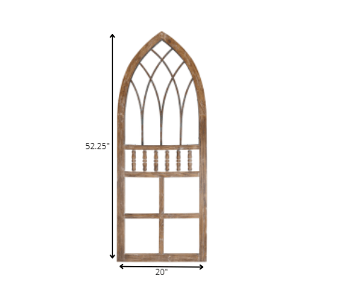 Rustic Wood And Metal Arch Wall Art