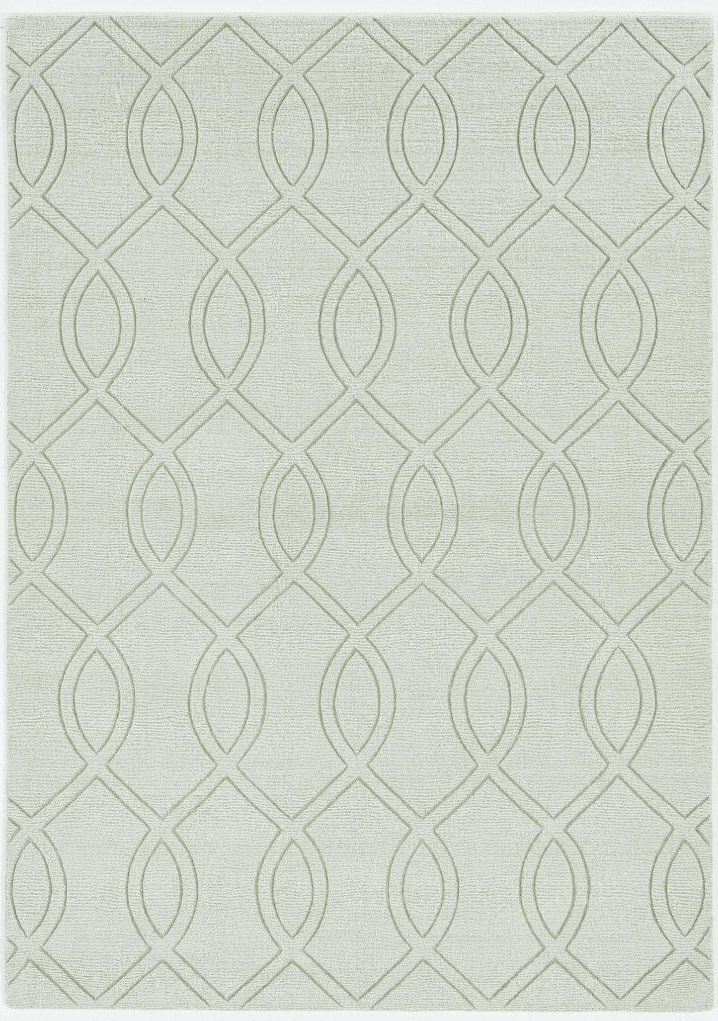 8' Ivory  Polyester Rug