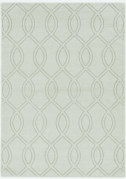 8' Ivory  Polyester Rug