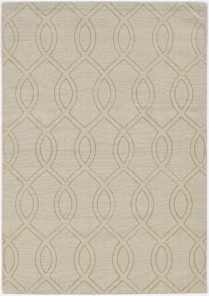 8' Beige Polyester Rug