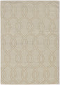8' Beige Polyester Rug