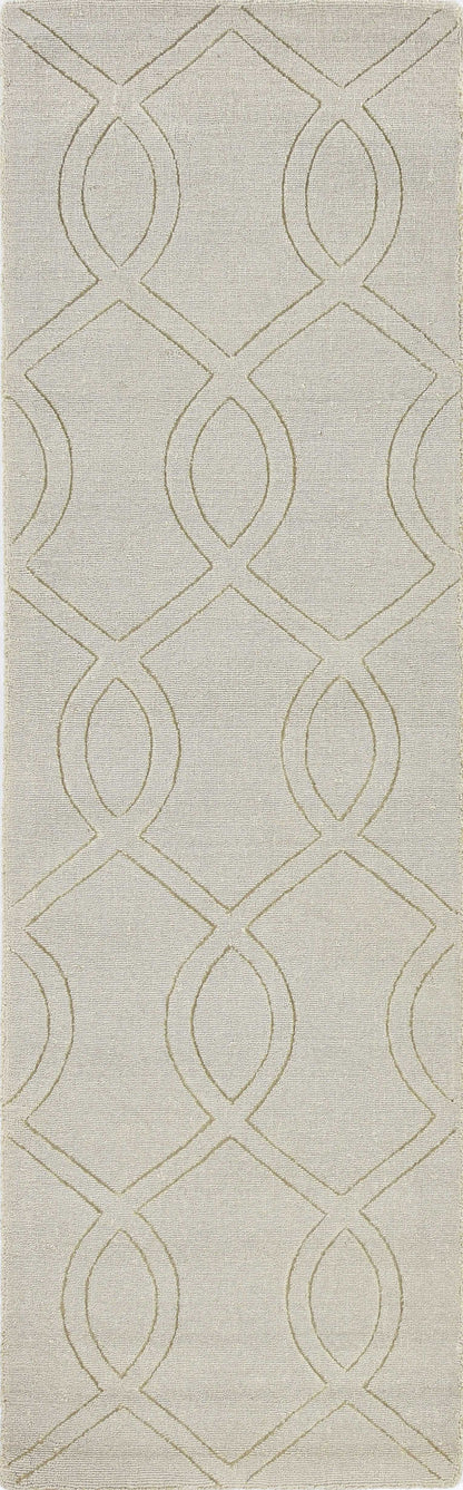 8' Beige Polyester Rug