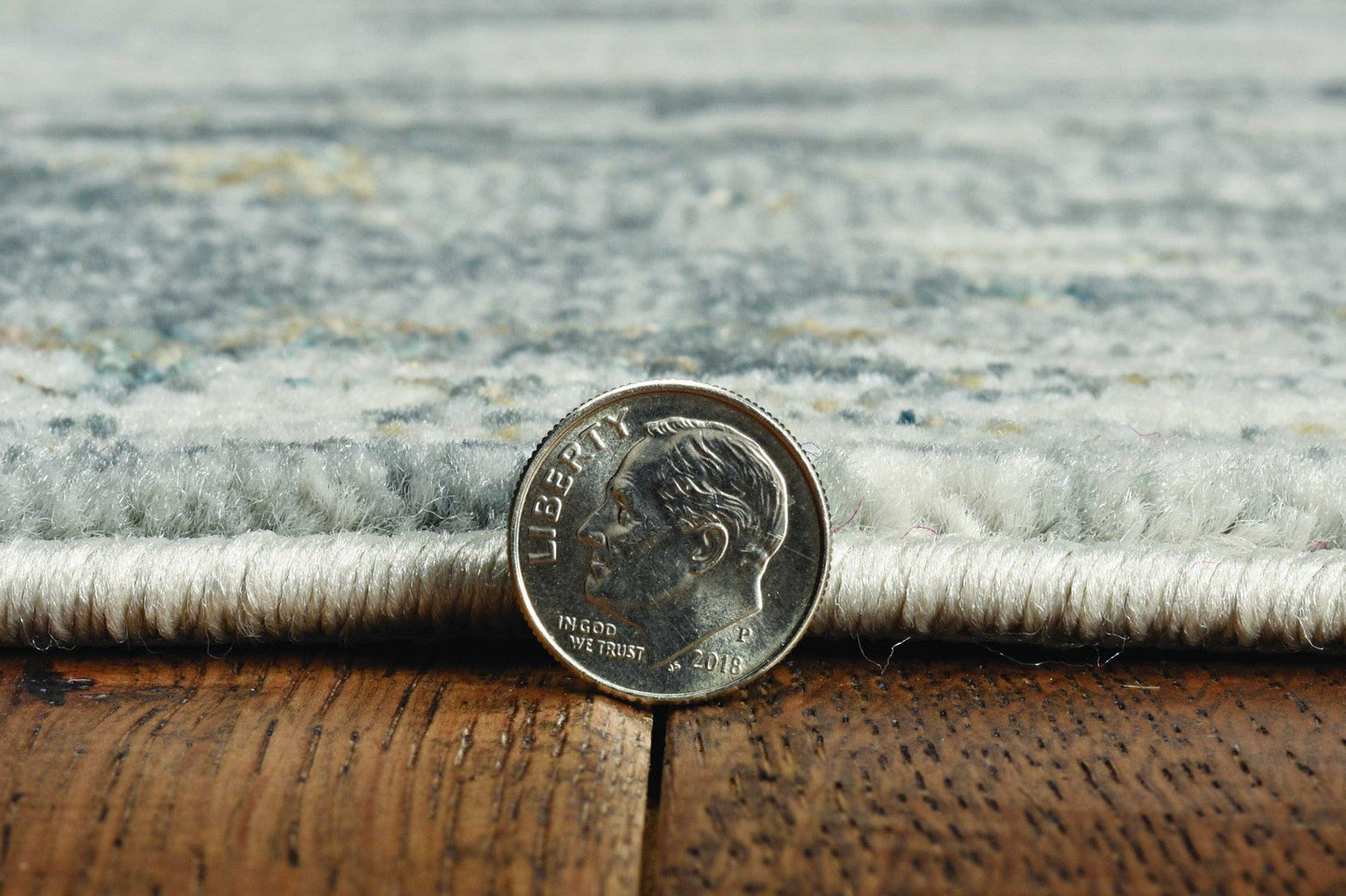 8'X11' Ivory Hand Tufted Tropical Leaves Indoor Area Rug