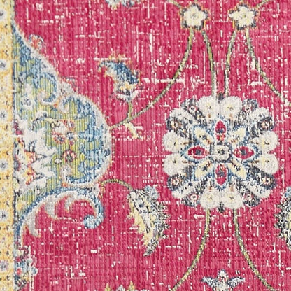 63" X 91" Blue Polypropylene Rug