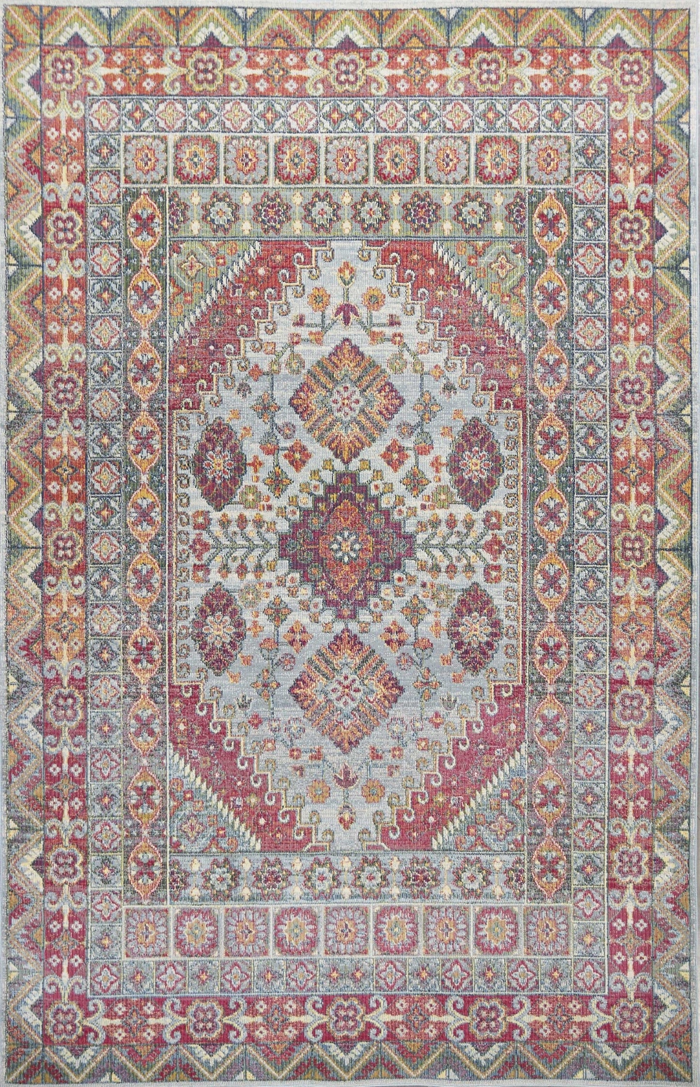 63" X 91" Multi Polypropylene Rug