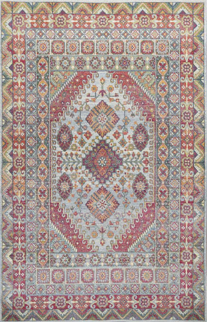 63" X 91" Multi Polypropylene Rug