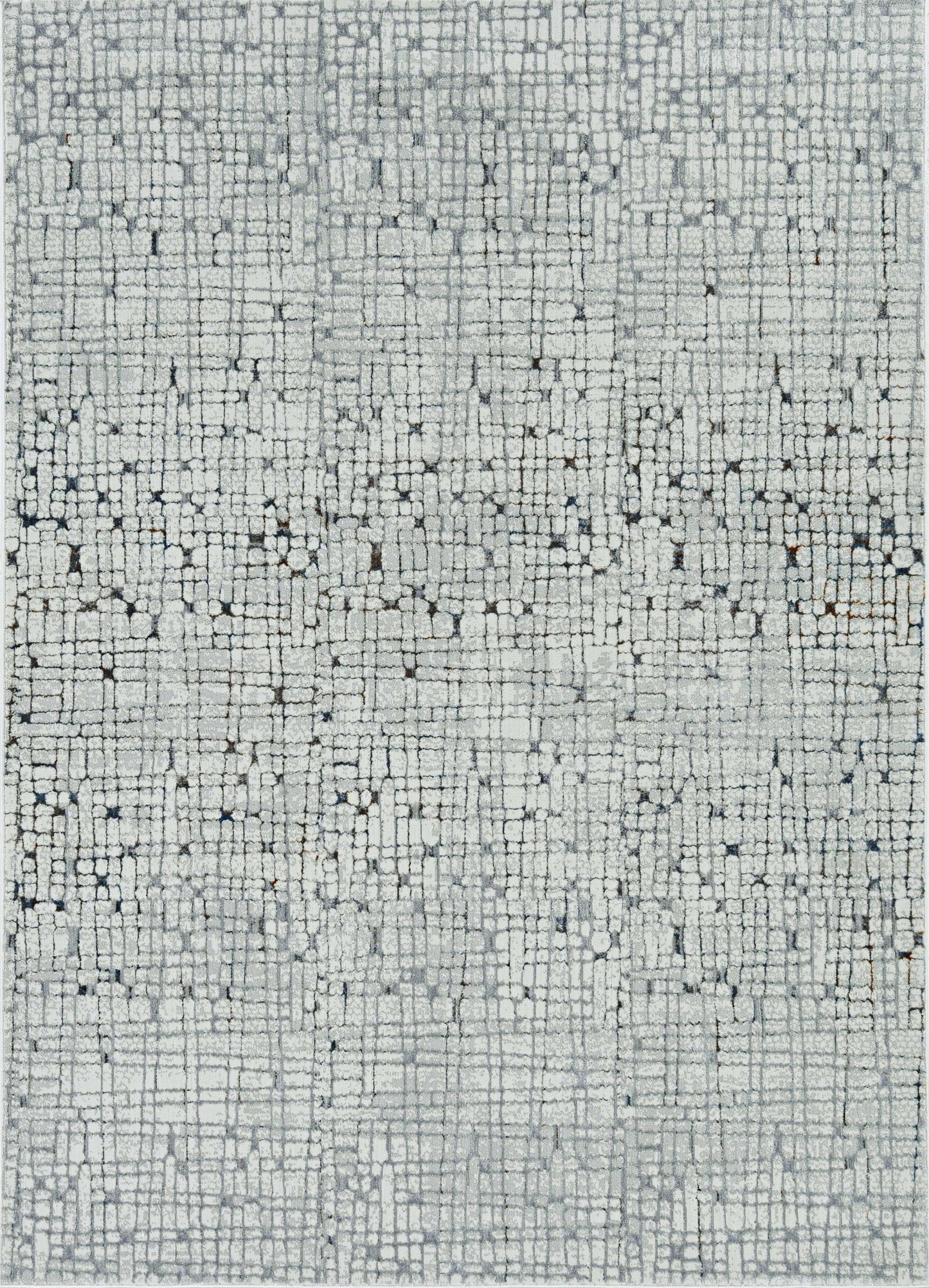 94 X 130 Grey Polyester Rug