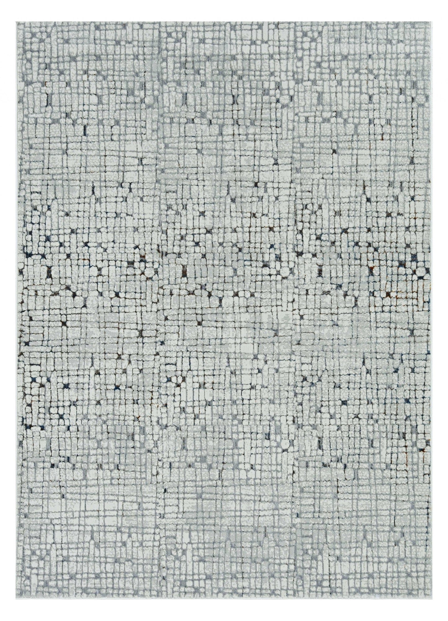 94 X 130 Grey Polyester Rug