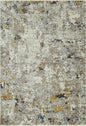 9'X13' Silver Machine Woven Abstract Indoor Area Rug