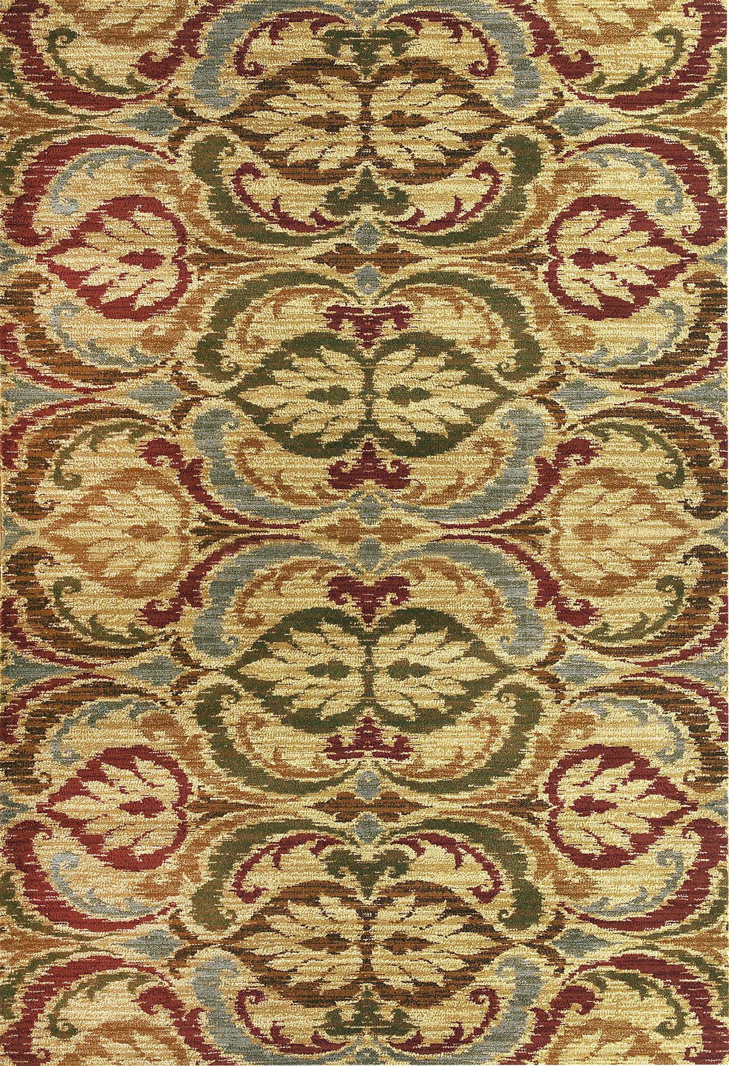 63" X 91" Gold Polypropylene Rug