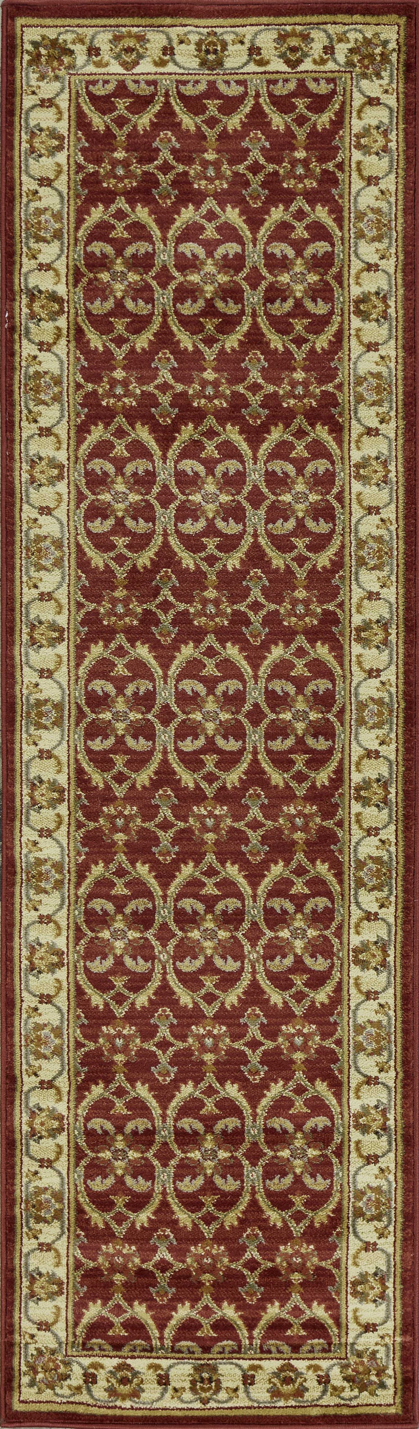 23 X 35 Red Or  Ivory  Polypropylene Rug