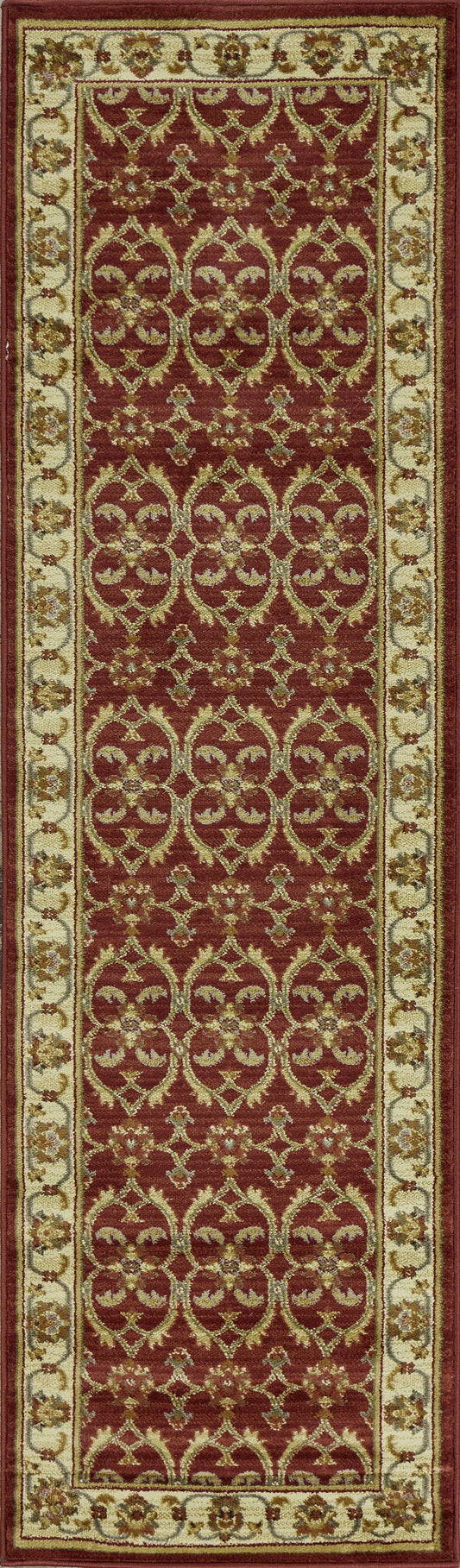 23 X 35 Red Or  Ivory  Polypropylene Rug