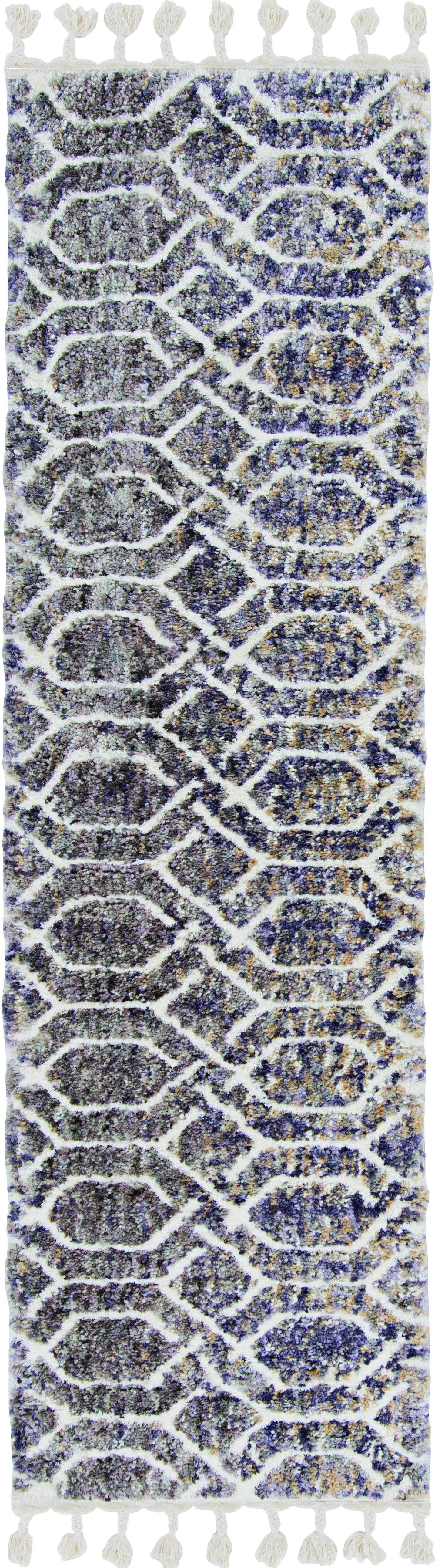 12'X15' Silver Ivory Hand Tufted Vermicular Indoor Area Rug