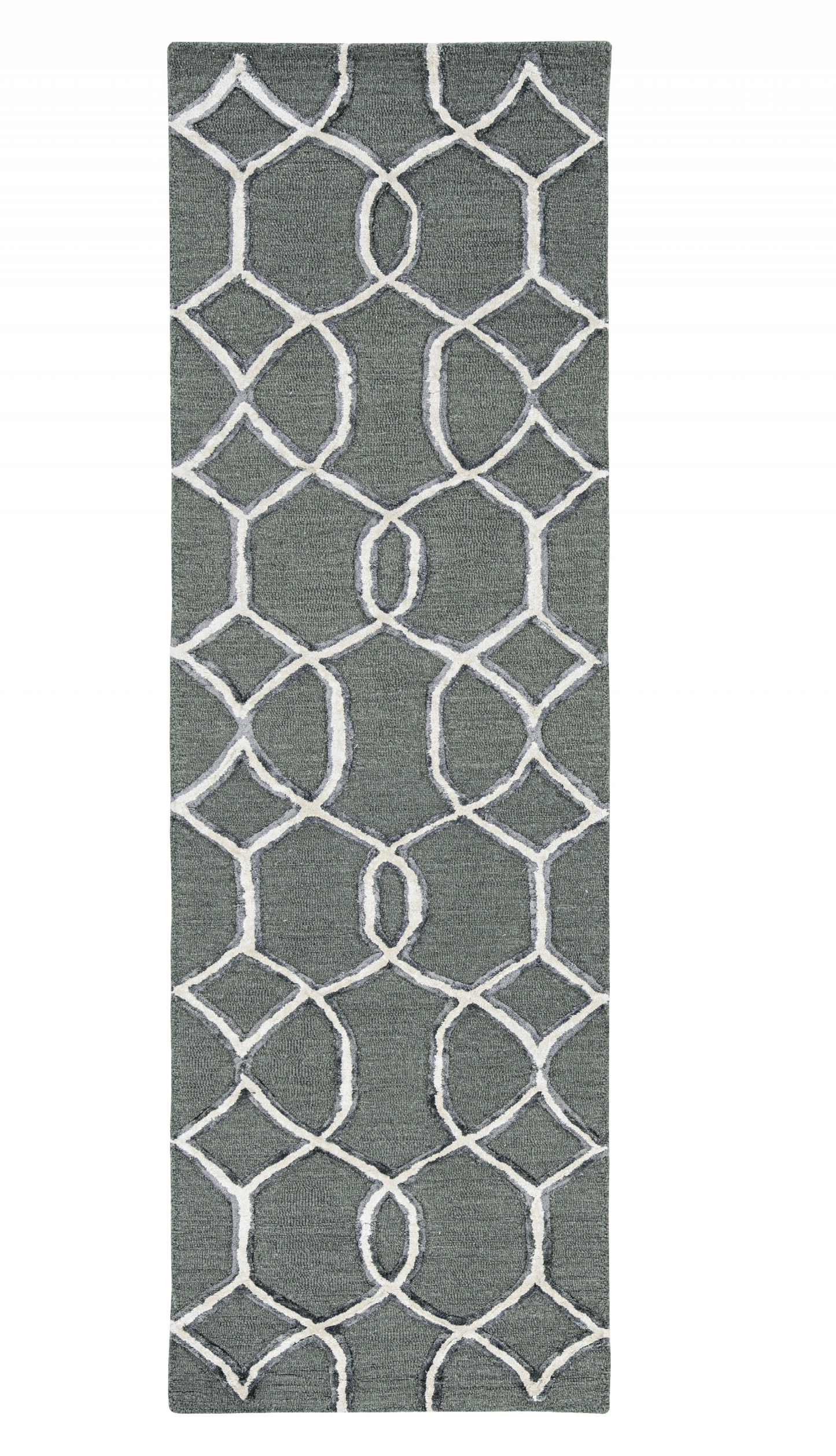 144 X 180 Charcoal Wool Or Viscose Rug