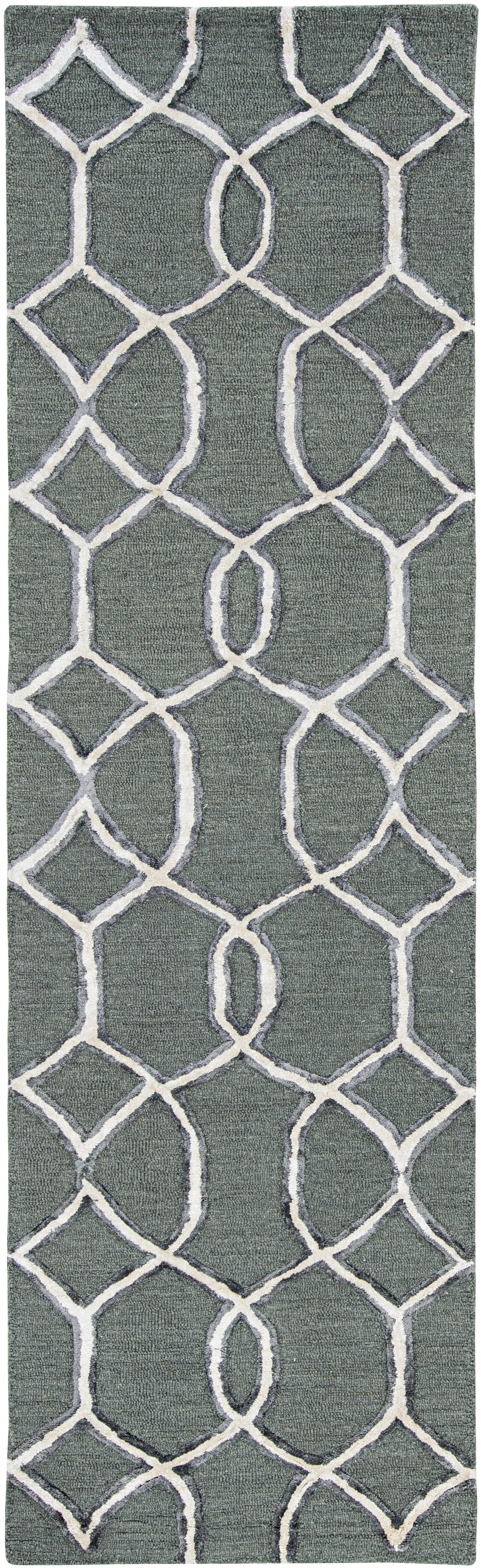 144 X 180 Charcoal Wool Or Viscose Rug