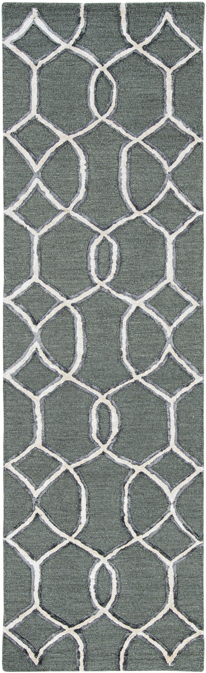 144 X 180 Charcoal Wool Or Viscose Rug