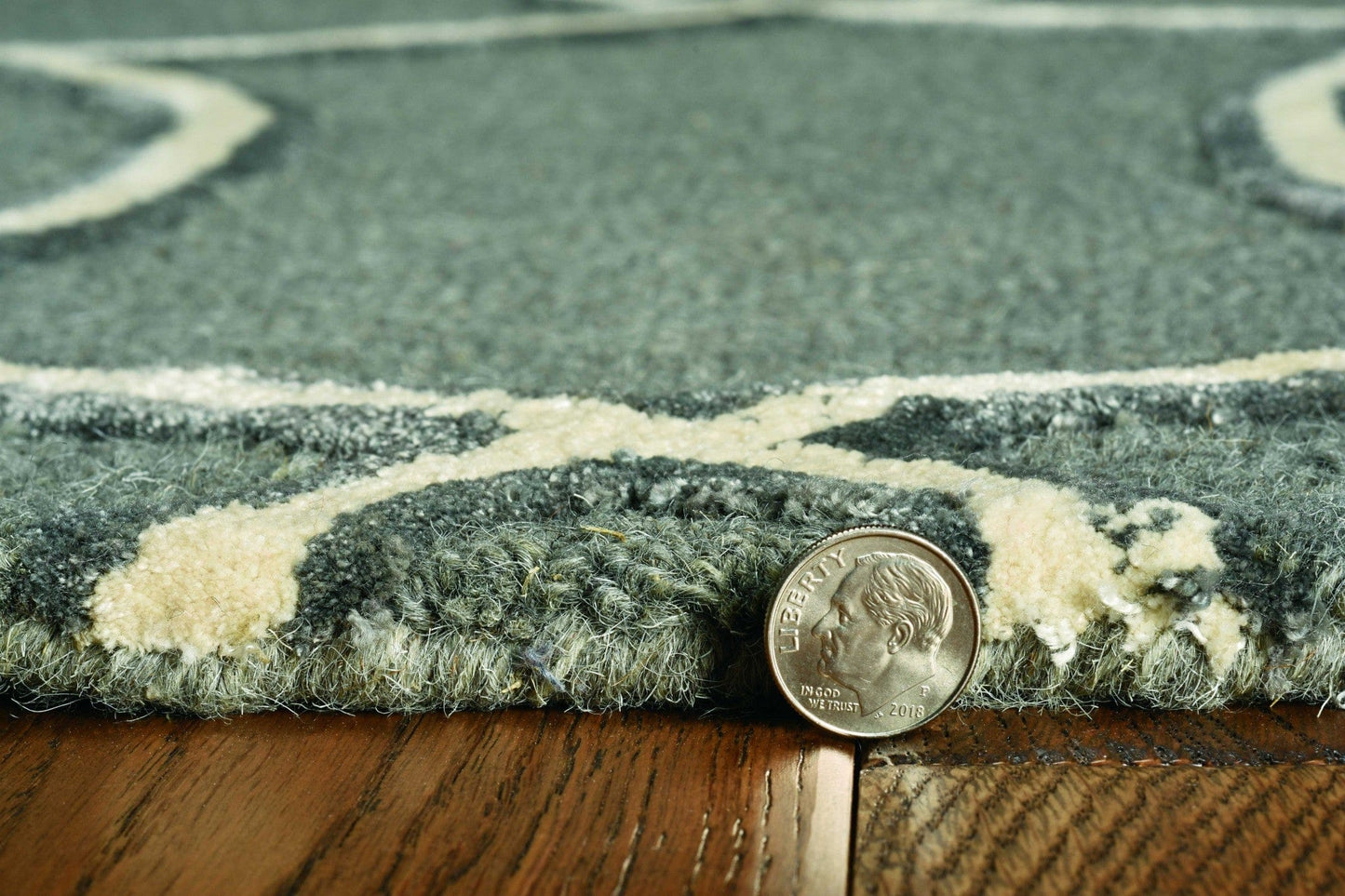 144 X 180 Charcoal Wool Or Viscose Rug