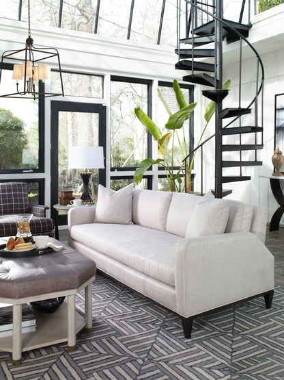 12'X15' Navy Charcoal Hand Tufted Geometric Indoor Area Rug