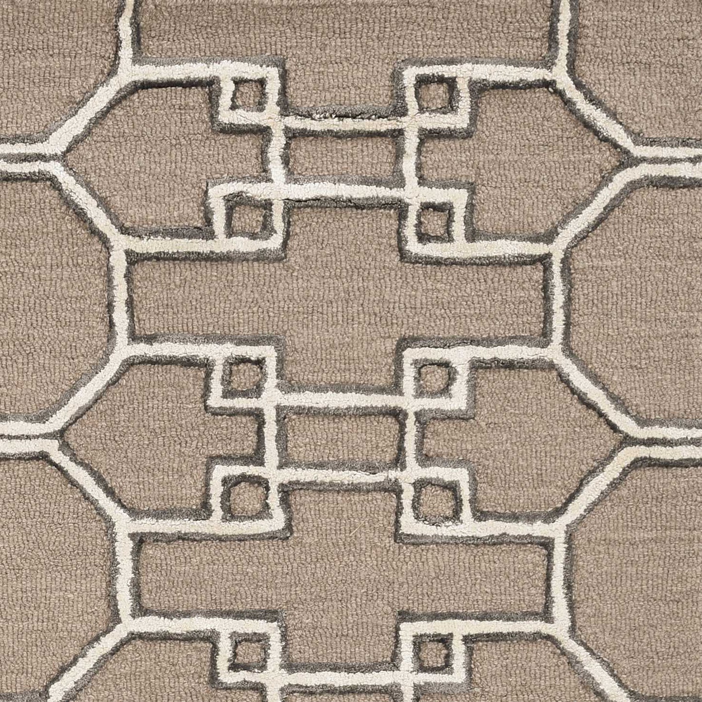 144 X 180 Mocha Wool Or Viscose Rug