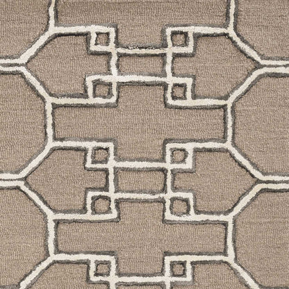 144 X 180 Mocha Wool Or Viscose Rug