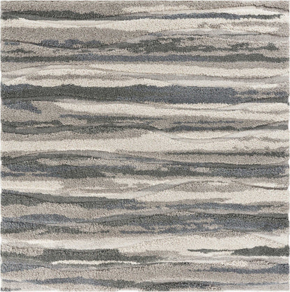 39 X 63  Grey Polypropylene Rug