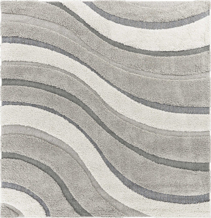 39 X 63  Grey Polypropylene Rug