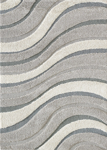 39 X 63  Grey Polypropylene Rug