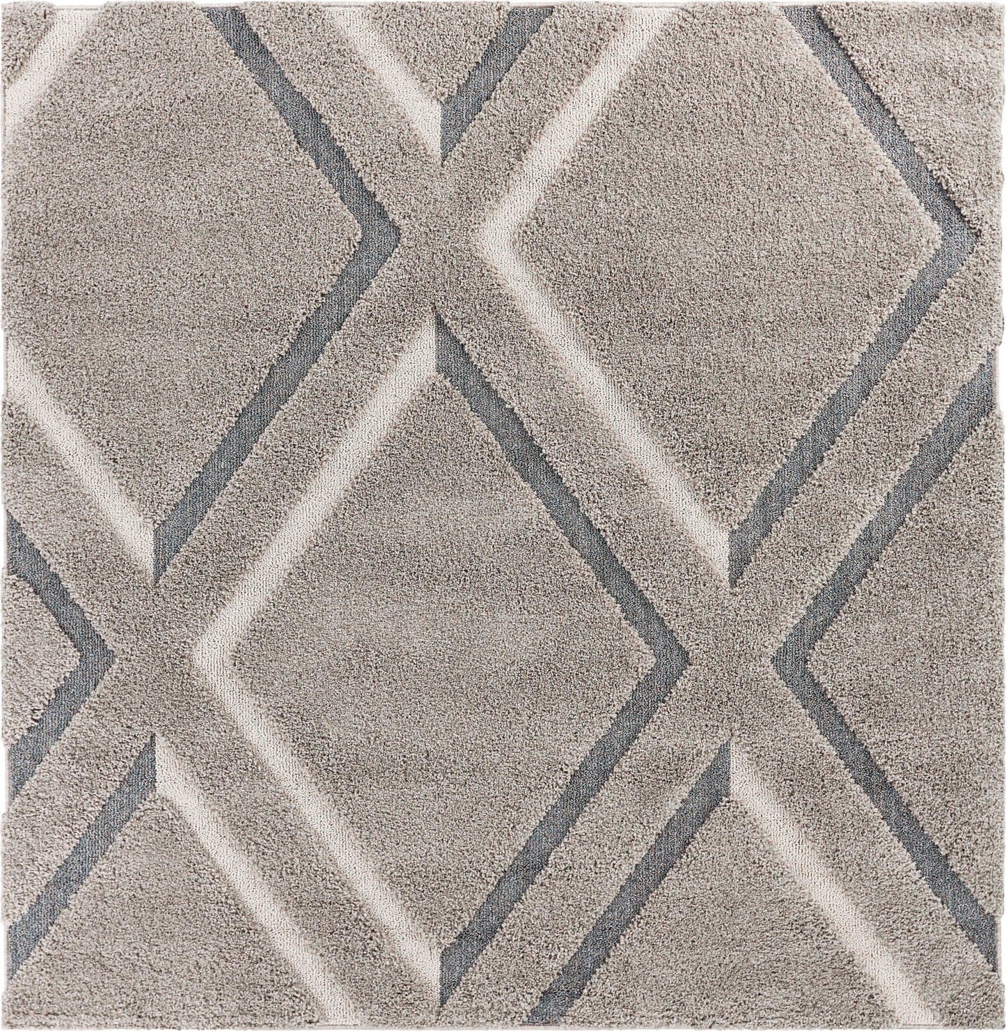 39 X 63  Grey Polypropylene Rug