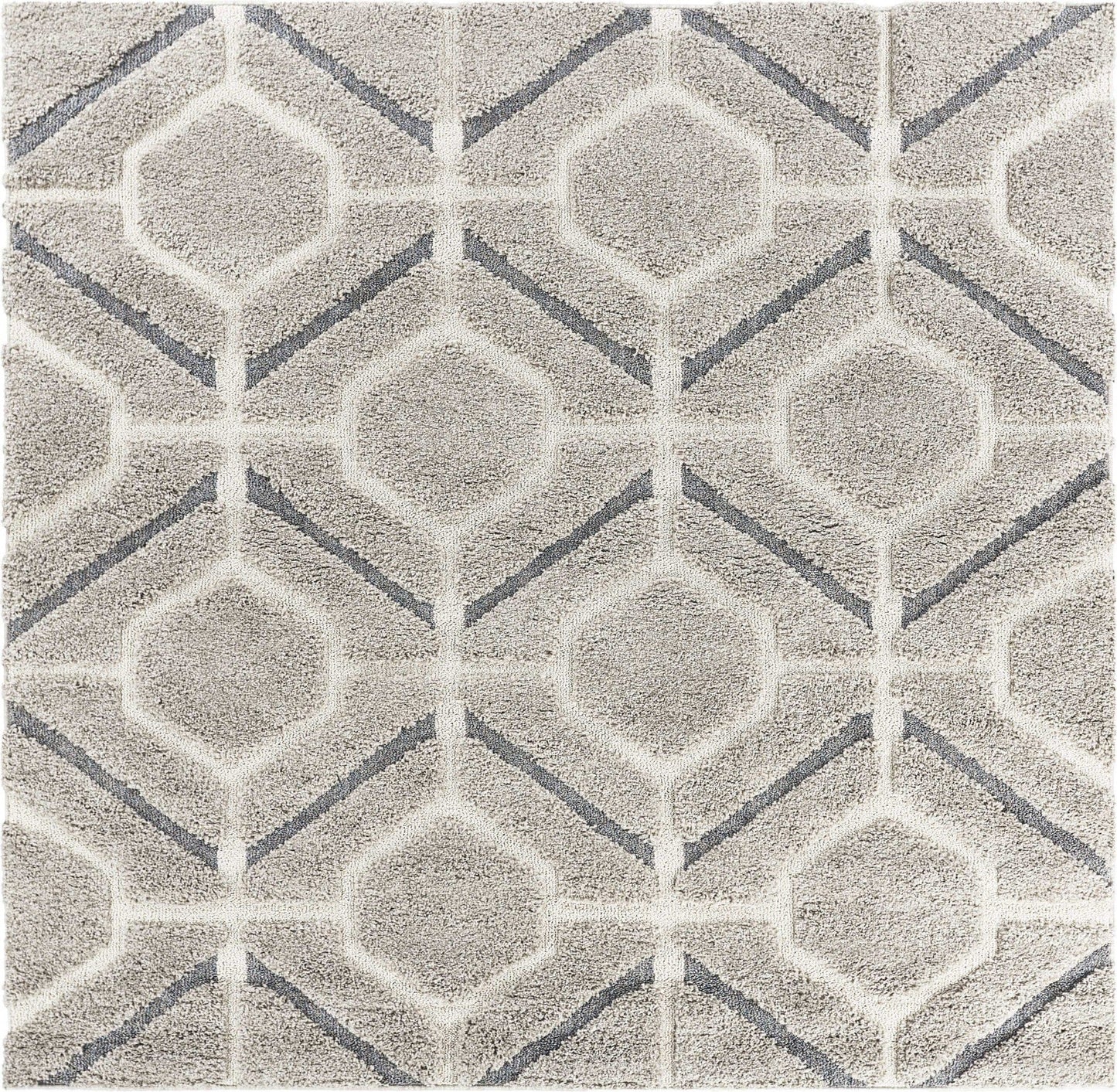 39 X 63  Grey Polypropylene Rug